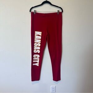 Kansas City Chiefs Women’s Plus Size 3X Red Leggings Football High Rise Game